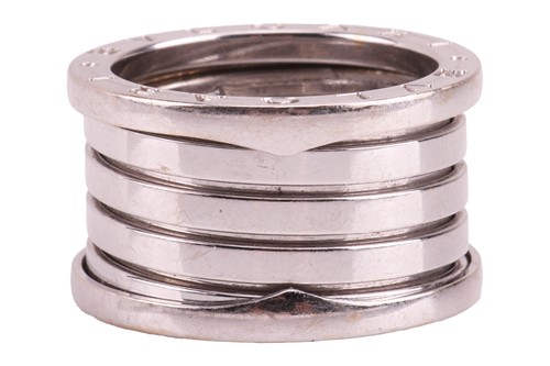 Lot A B.zero 1 gold ring by Bvlgari, the wide...