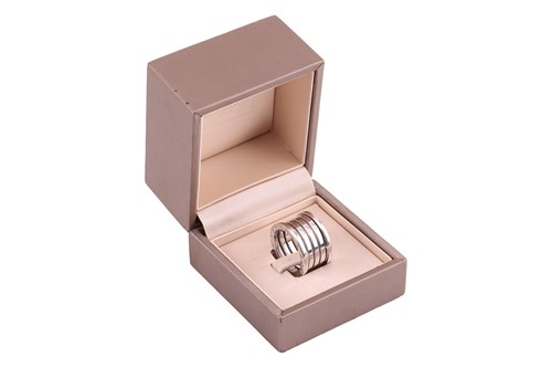 Lot A B.zero 1 gold ring by Bvlgari, the wide...