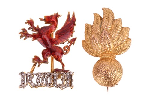 Lot 26 - Of Welsh Military Interest - two Royal Welsh...