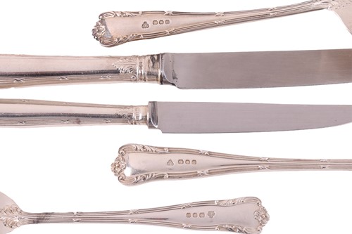 Lot A 'Maria' pattern silver canteen by C.J.Vander,...