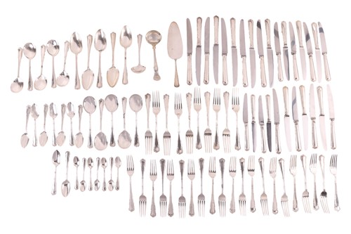 Lot A 'Maria' pattern silver canteen by C.J.Vander,...