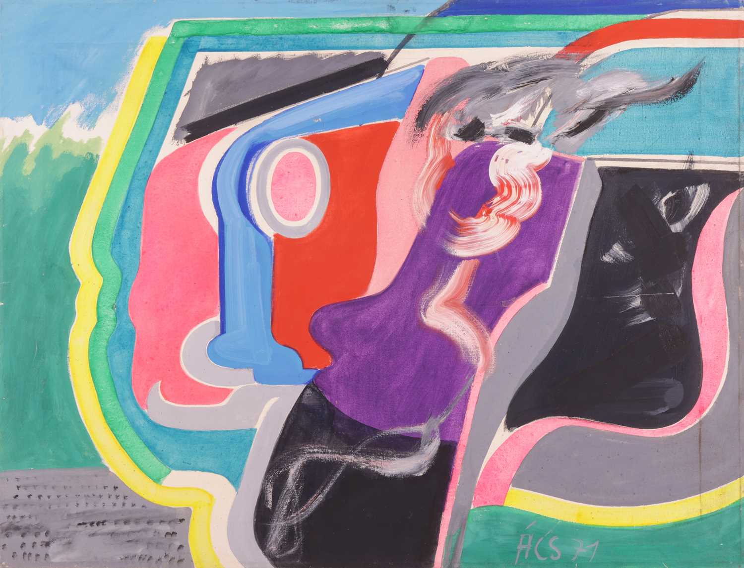 Lot 140 - Józef Acs (Yugoslavian 1914-1990) Untitled...