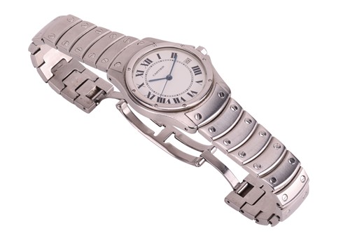 Lot 279 - Cartier – A Santos Ronde Wristwatch Reference:...