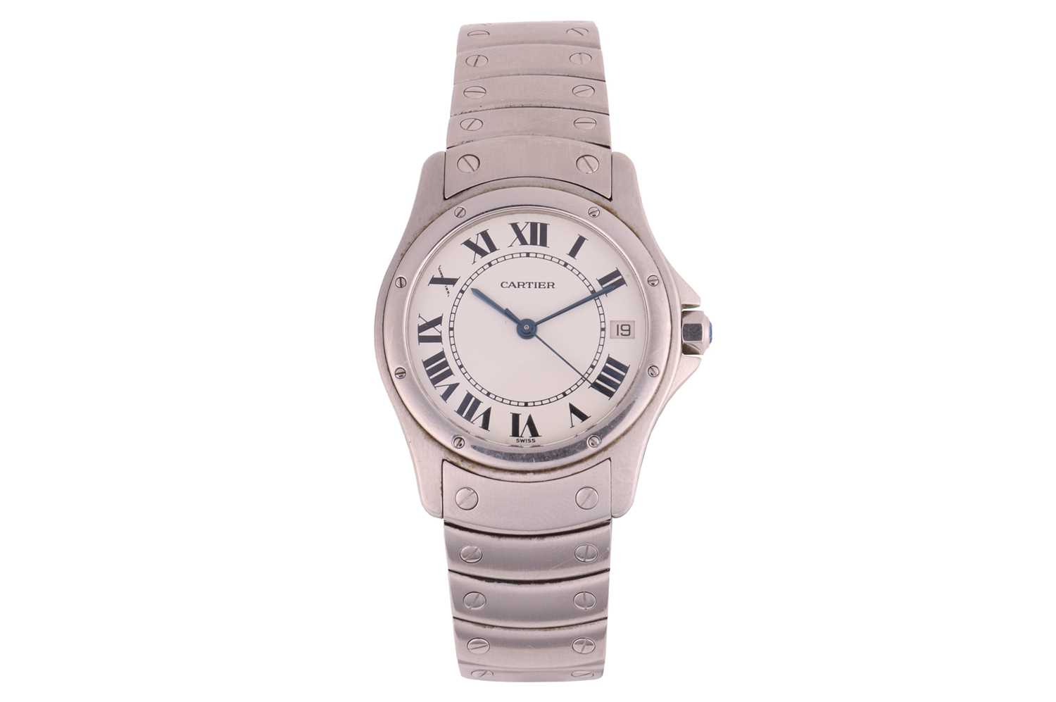 Lot 279 - Cartier – A Santos Ronde Wristwatch Reference:...