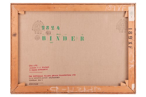 Lot 186 - Joseph Binder (Austrian 1898-1972) Still Life...