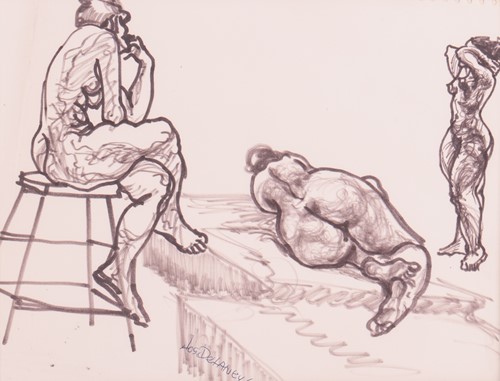 Lot 184 - Joseph Delaney (American 1904-1991) Figure...