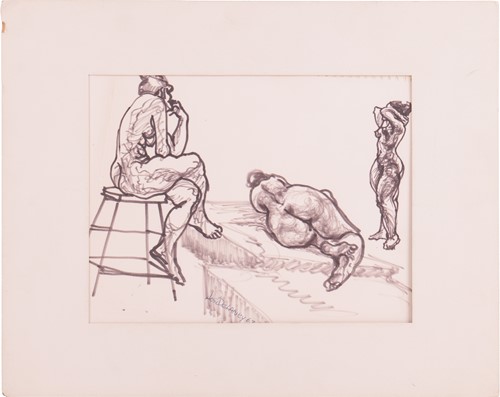 Lot 184 - Joseph Delaney (American 1904-1991) Figure...