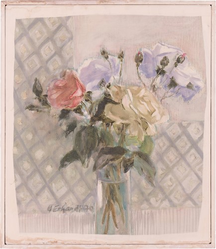 Lot 156 - Hans Erhardt (Swiss 1907-1989) Roses signed...