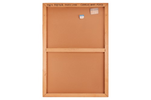 Lot 167 - Charles Henri Ford (American, 1913-2002) Poem...