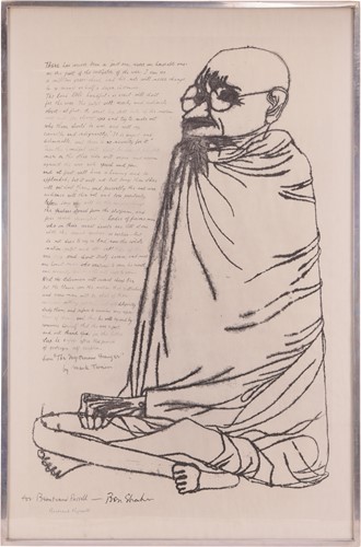Lot 148 - Ben Shahn (American 1898-1969) Ghandhi (1965)...