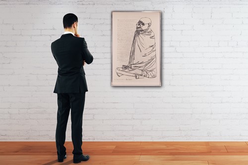 Lot 148 - Ben Shahn (American 1898-1969) Ghandhi (1965)...