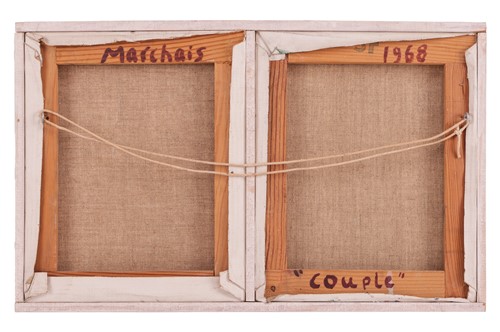 Lot 188 - Albert Marchais (French b.1935) Couple signed '...