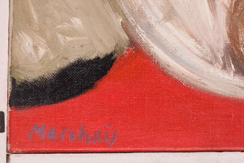 Lot 188 - Albert Marchais (French b.1935) Couple signed '...