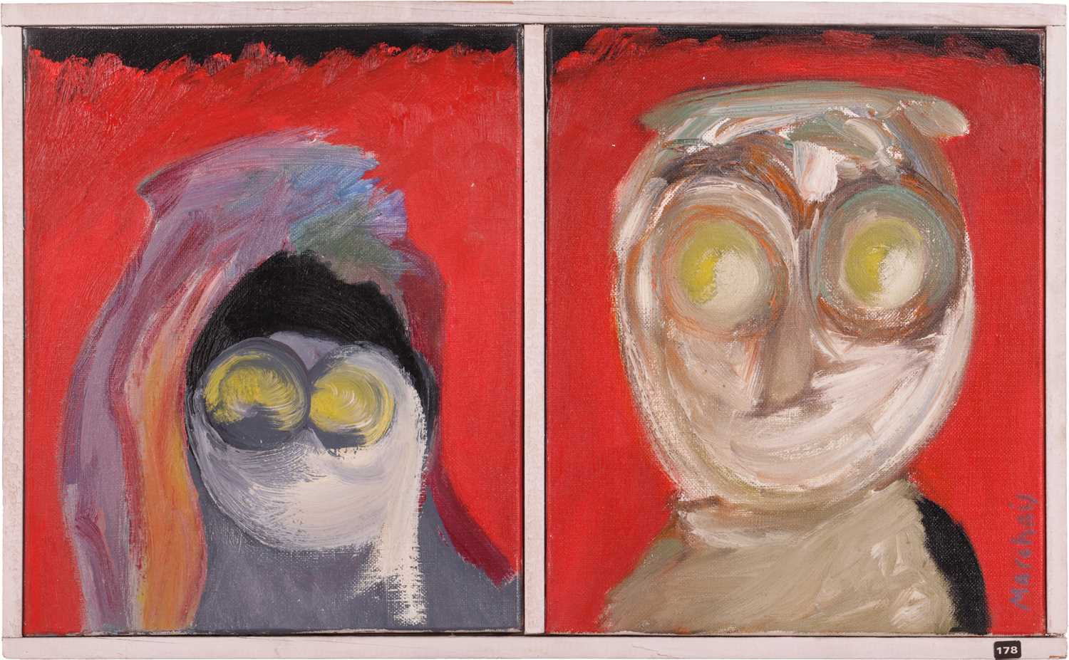 Lot 188 - Albert Marchais (French b.1935) Couple signed '...