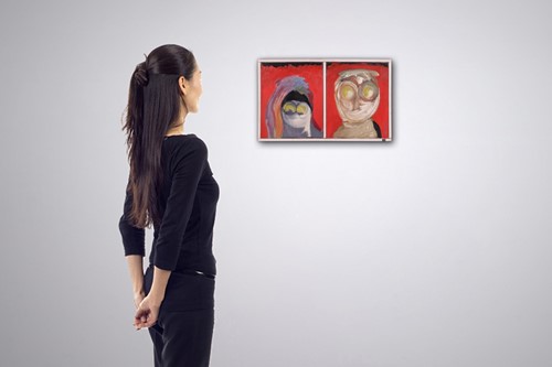 Lot 188 - Albert Marchais (French b.1935) Couple signed '...