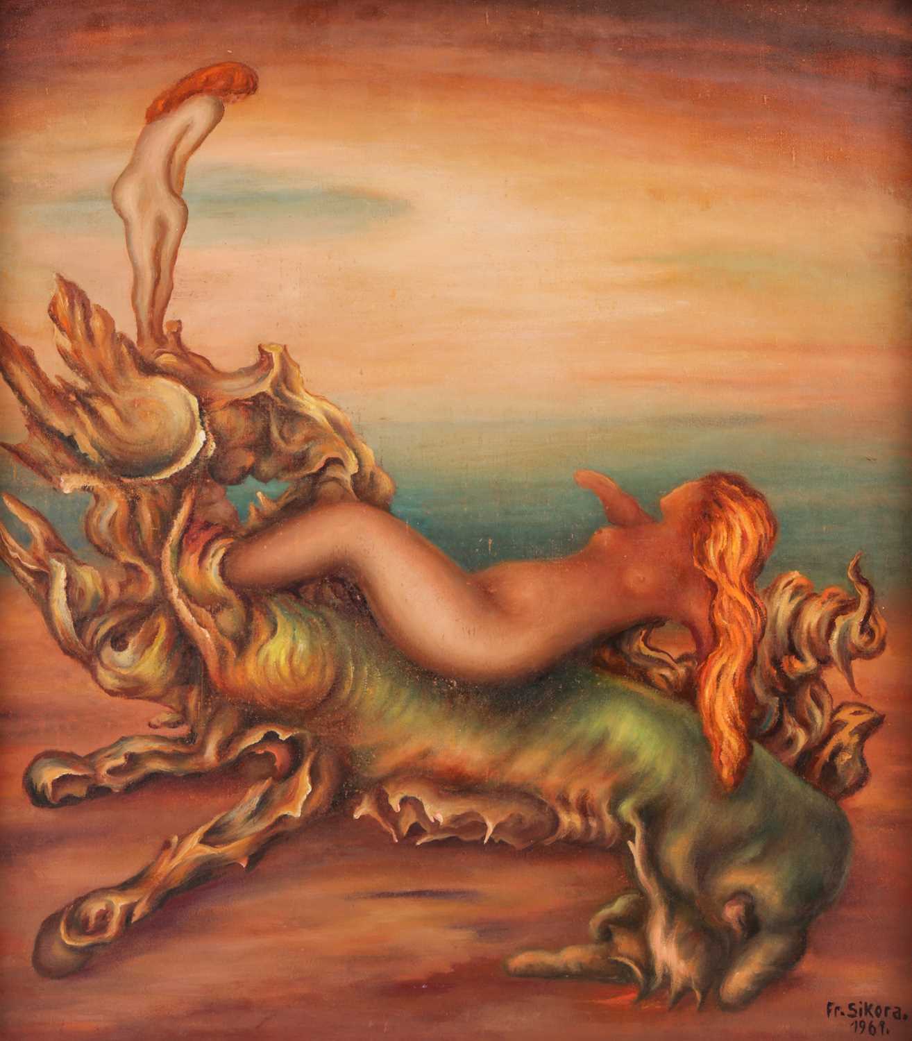 Lot 146 - Franz Sikora (Polish 1895-1980) Surrealist...