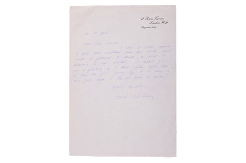 Lot 192 - David Hockney (British, b.1937) A hand signed...