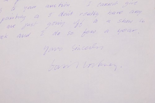 Lot 192 - David Hockney (British, b.1937) A hand signed...