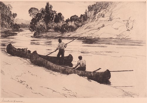 Lot 115 - Frank Weston Benson (American, 1862 - 1951) On...