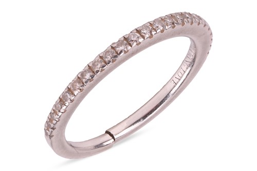 Lot 183 - A diamond half-eternity ring by Vera Wang,...