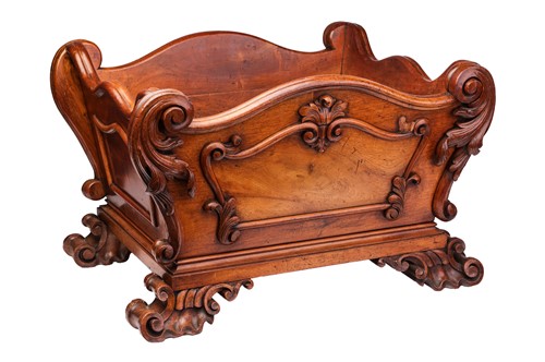 Lot A large 19th-century mahogany wine cooler of...