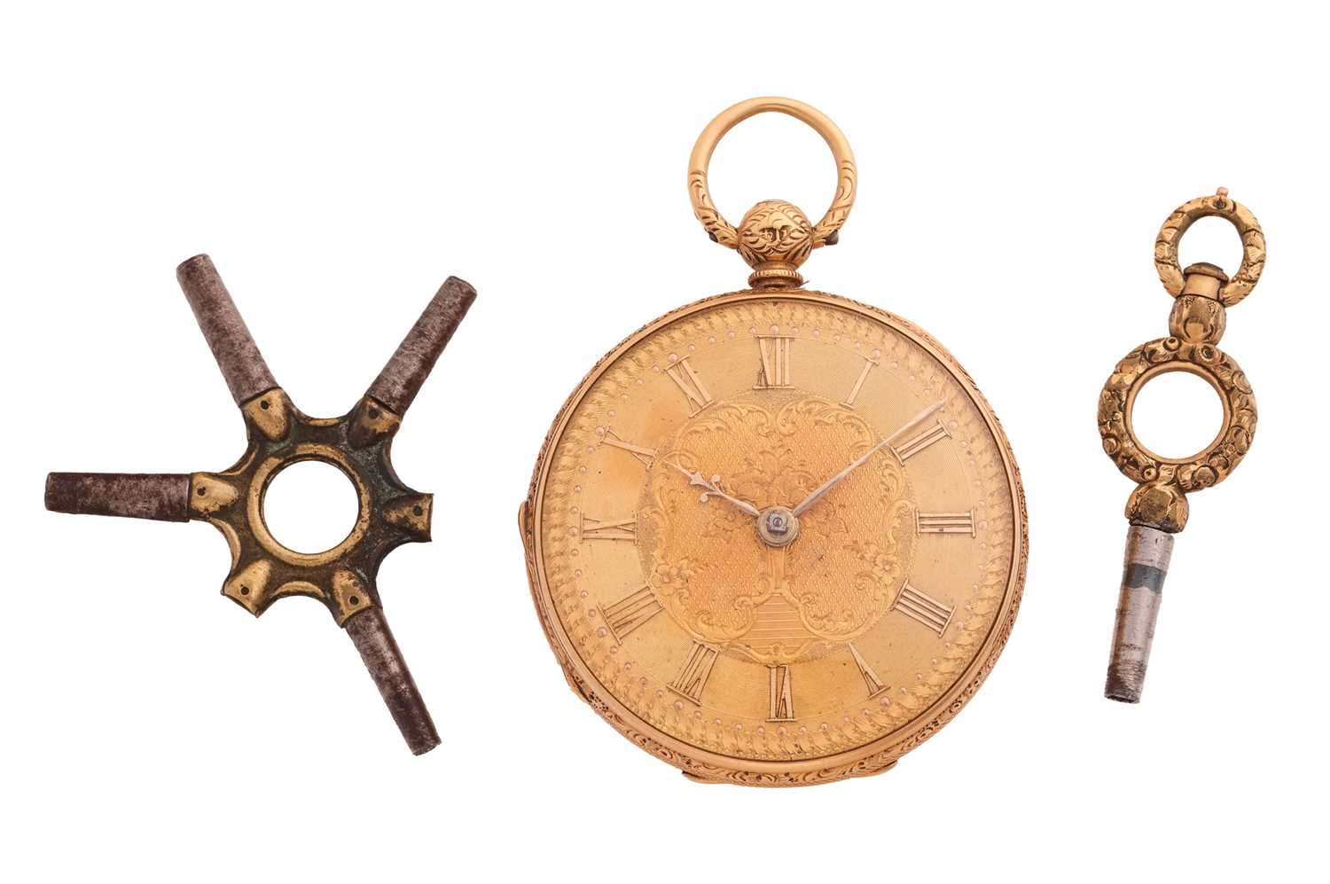 Lot An 18ct Gold Open Face Pocket Watch Serial:...