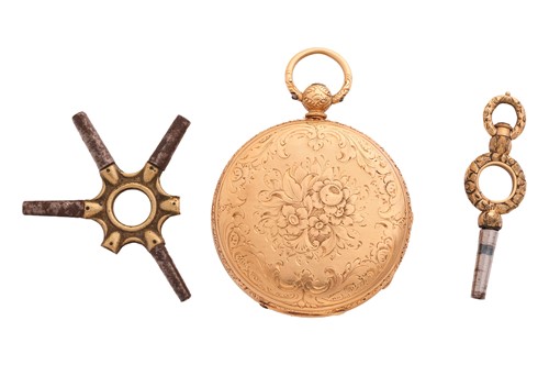 Lot An 18ct Gold Open Face Pocket Watch Serial:...