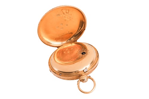 Lot An 18ct Gold Open Face Pocket Watch Serial:...