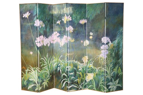 Lot 60 - Gail Symon Hicks (American 1915-2002) Pond...