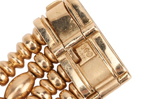 Lot A diamond-set bead bracelet, comprising four...