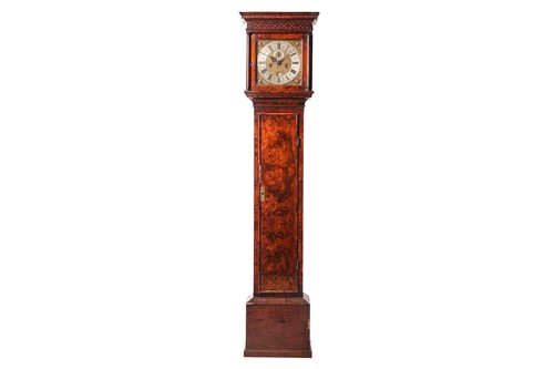 Lot 105 - An early 18th-century walnut longcase clock,...