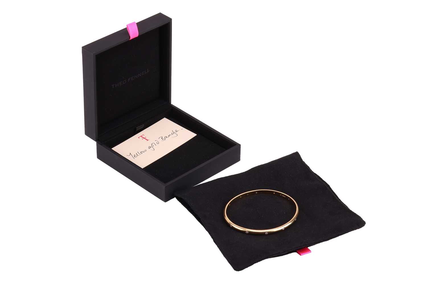 Lot Theo Fennell - a diamond-set closed bangle in...