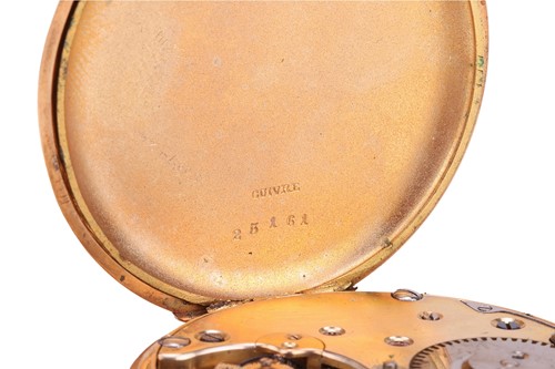 Lot An ‘18K’ Open Face Pocket Watch Reference:...
