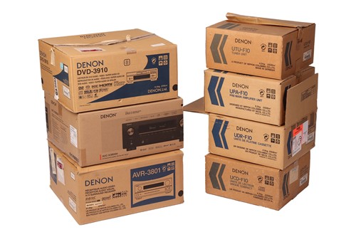 Lot A collection of boxed Denon Hi-Fi & Visual...