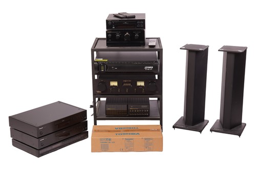 Lot 227 - A collection of assorted unboxed Hi-Fi & Video...