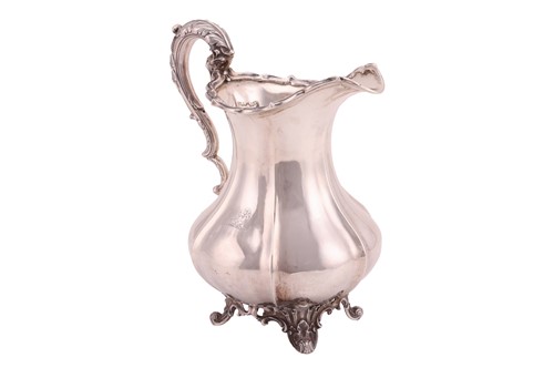 Lot A William IV silver cream jug, by Edward...