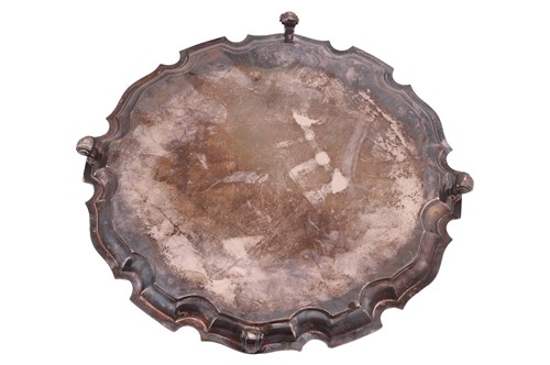 Lot A silver presentation salver, by C J Vander...