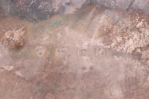 Lot A silver presentation salver, by C J Vander...