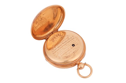 Lot Grimalde & Johnson – An 18ct Gold Open Face...