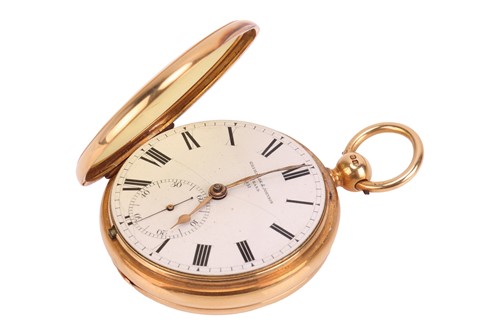 Lot Grimalde & Johnson – An 18ct Gold Open Face...