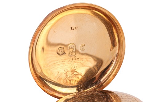 Lot Grimalde & Johnson – An 18ct Gold Open Face...