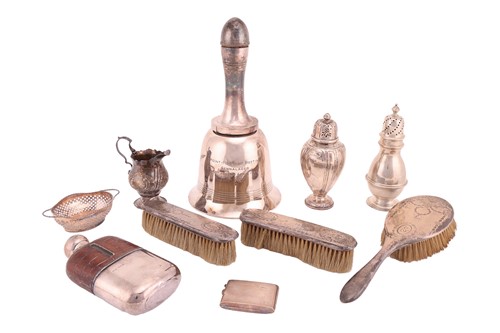 Lot 241 - Assorted silver items, to include two early...