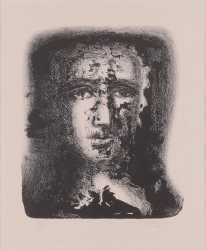 Lot 12 - Cecil Collins (1908-1989) Head (1960) signed,...