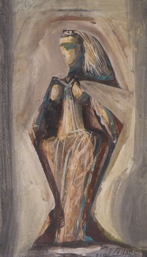 Lot 7 - Cecil Collins (British, 1908-1989) Figure of a...