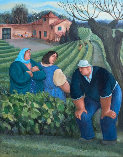 Lot 21 - Margaret Loxton (British b.1938) La Récolte...