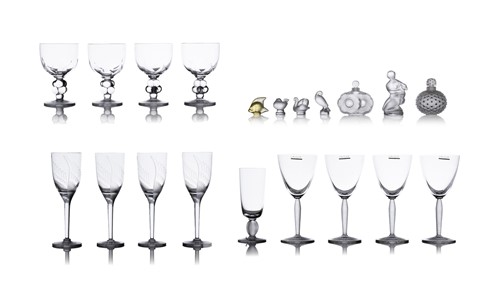 Lot 185 - Lalique: a collection of assorted contemporary...
