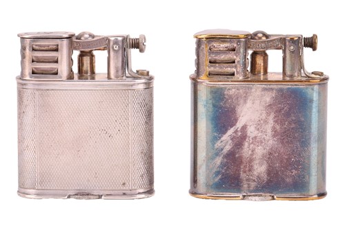 Lot 206 - Two Dunhill lighters, one with London...
