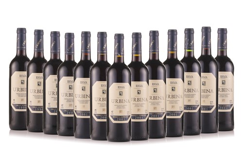 Lot 257 - Thirteen bottles of Urbina Rioja, various...