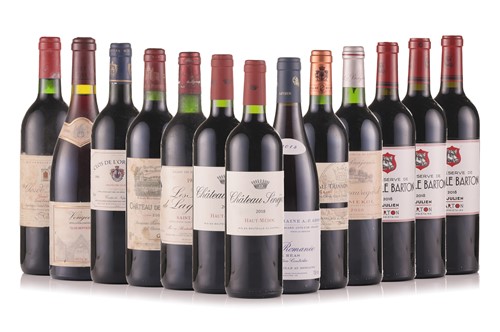 Lot 270 - Thirteen bottles of assorted wine, comprising...