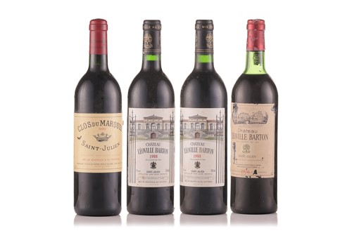 Lot 274 - Two bottles of Chateau Leoville Barton 1988,...